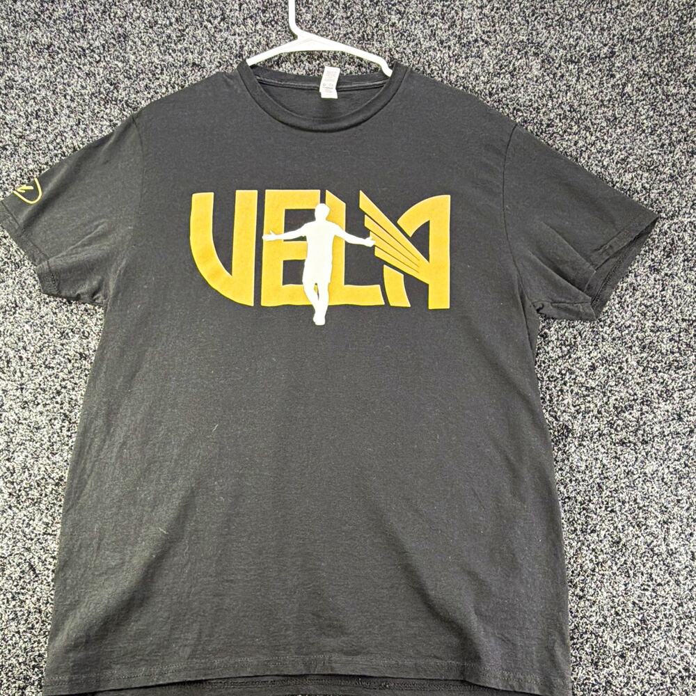 Jerzees Los Angeles FC Vela #10 Black/Gold Soccer Shirt Unisex Adult L